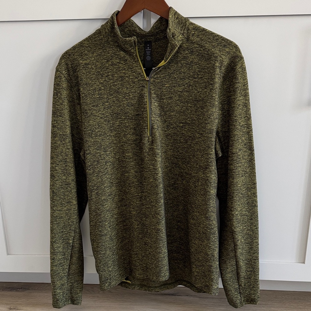 lululemon athletica Men's Olive Zip-Up Sweater